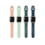 สายรัดนาฬิกาซิลิโคนลายต้นกระบองเพชร สำหรับ Apple Watch Series, 7 41 มม. / 6&SE&5&4 40 มม. / 3&2&1 38 มม., 7 45 มม. / 6&SE&5&4 44 มม. / 3&2&1 42 มม.
