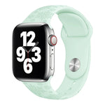 สายรัดนาฬิกาซิลิโคนลายเกล็ดหิมะ สำหรับ Apple Watch Series, 7 41 มม. / 6&SE&5&4 40 มม. / 3&2&1 38 มม., 7 45 มม. / 6&SE&5&4 44 มม. / 3&2&1 42 มม.