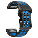 Quick Release Double Row Silicone Watchband, For Garmin Fenix 6, For Garmin Fenix 6X