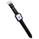 สายรัดนาฬิกาหนังเงางาม สำหรับ Apple Watch Series, 7 41 มม. / 6&SE&5&4 40 มม. / 3&2&1 38 มม., 7 45 มม. / 6&SE&5&4 44 มม. / 3&2&1 42 มม.