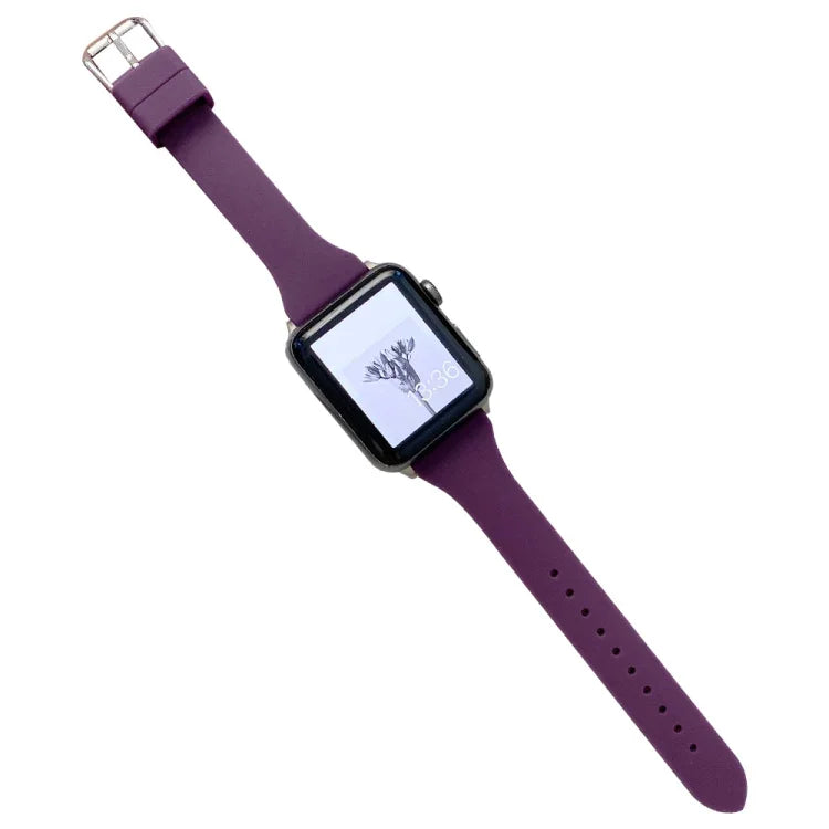 สายซิลิโคนขนาดเอวเล็กสำหรับ Apple Watch Series, 7 41mm / 6&SE&5&4 40mm / 3&2&1 38mm, 7 45mm / 6&SE&5&4 44mm / 3&2&1 42mm