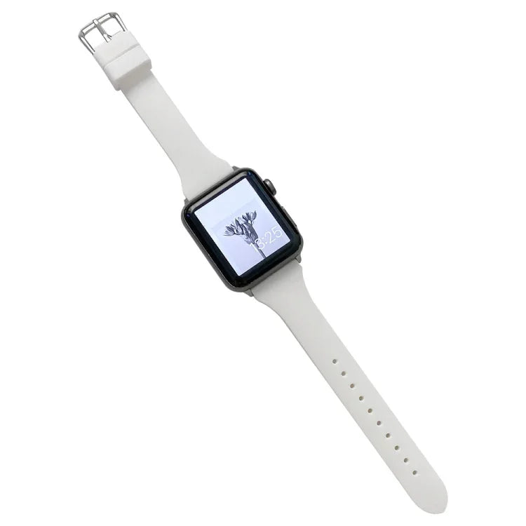 สายซิลิโคนขนาดเอวเล็กสำหรับ Apple Watch Series, 7 41mm / 6&SE&5&4 40mm / 3&2&1 38mm, 7 45mm / 6&SE&5&4 44mm / 3&2&1 42mm