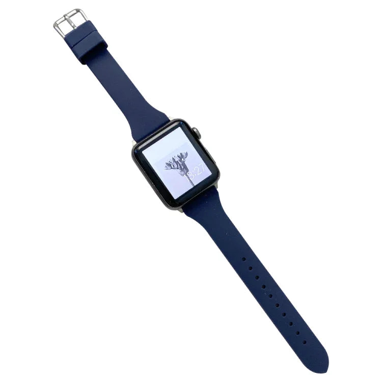 สายซิลิโคนขนาดเอวเล็กสำหรับ Apple Watch Series, 7 41mm / 6&SE&5&4 40mm / 3&2&1 38mm, 7 45mm / 6&SE&5&4 44mm / 3&2&1 42mm