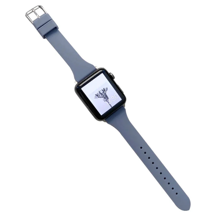 สายซิลิโคนขนาดเอวเล็กสำหรับ Apple Watch Series, 7 41mm / 6&SE&5&4 40mm / 3&2&1 38mm, 7 45mm / 6&SE&5&4 44mm / 3&2&1 42mm