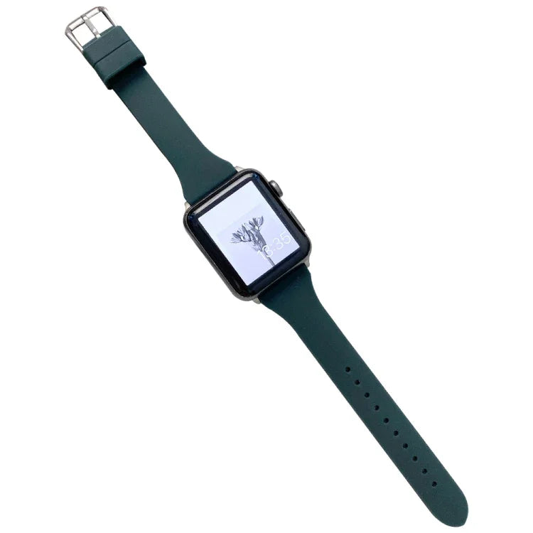 สายซิลิโคนขนาดเอวเล็กสำหรับ Apple Watch Series, 7 41mm / 6&SE&5&4 40mm / 3&2&1 38mm, 7 45mm / 6&SE&5&4 44mm / 3&2&1 42mm
