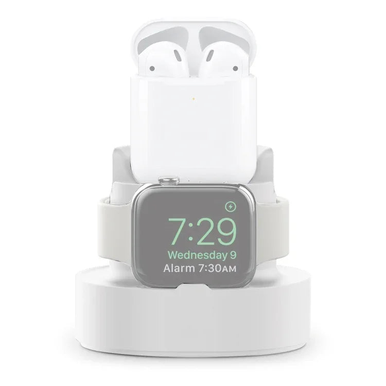 A001 ที่วางชาร์จซิลิโคน 3 ใน 1 สำหรับ iPhone / iWatch / AirPods