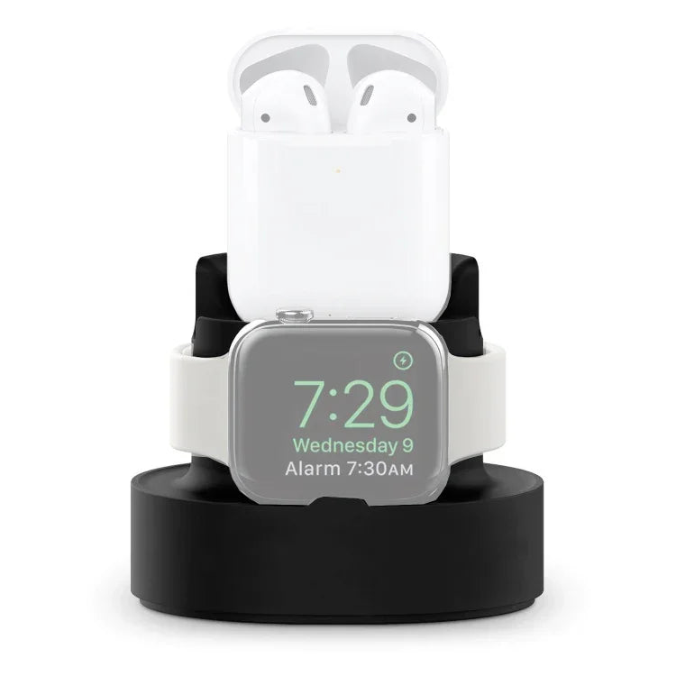 A001 ที่วางชาร์จซิลิโคน 3 ใน 1 สำหรับ iPhone / iWatch / AirPods