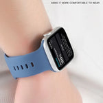 สายซิลิโคนเนื้อลิควิดสำหรับ Apple Watch Series, 7 45mm / 6&SE&5&4 44mm / 3&2&1 42mm