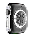 เคส PC เพชร + กระจกนิรภัยสำหรับ Apple Watch Series 7 41 มม. 7 45 มม.