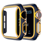 เคส PC ชุบอิเล็กโทรพลาติงสองสีสำหรับ Apple Watch Series 6&SE&5&4 40 มม. 6&SE&5&4 44 มม.