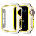 เคส PC ชุบอิเล็กโทรพลาติงสองสีสำหรับ Apple Watch Series 6&SE&5&4 40 มม. 6&SE&5&4 44 มม.