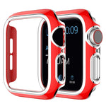 เคส PC ชุบอิเล็กโทรพลาติงสองสีสำหรับ Apple Watch Series 6&SE&5&4 40 มม. 6&SE&5&4 44 มม.