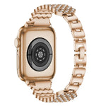 สายโลหะประดับเพชรรูปหัวใจสำหรับ Apple Watch Series, 7 41mm / 6&SE&5&4 40mm / 3&2&1 38mm, 7 45mm / 6&SE&5&4 44mm / 3&2&1 42mm