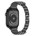 สายโลหะประดับเพชรรูปหัวใจสำหรับ Apple Watch Series, 7 41mm / 6&SE&5&4 40mm / 3&2&1 38mm, 7 45mm / 6&SE&5&4 44mm / 3&2&1 42mm