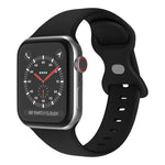 สายรัดนาฬิกาซิลิโคนหัวเข็มขัดผีเสื้อ ขนาด: S สำหรับ Apple Watch Series, 7 41mm / 6&SE&5&4 40mm / 3&2&1 38mm