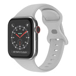 สายรัดนาฬิกาซิลิโคนหัวเข็มขัดผีเสื้อ ขนาด: S สำหรับ Apple Watch Series, 7 41mm / 6&SE&5&4 40mm / 3&2&1 38mm