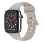สายรัดนาฬิกาซิลิโคนหัวเข็มขัดผีเสื้อ ขนาด: S สำหรับ Apple Watch Series, 7 41mm / 6&SE&5&4 40mm / 3&2&1 38mm