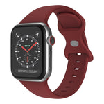 สายรัดนาฬิกาซิลิโคนหัวเข็มขัดผีเสื้อ ขนาด: S สำหรับ Apple Watch Series, 7 41mm / 6&SE&5&4 40mm / 3&2&1 38mm