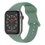 สายรัดนาฬิกาซิลิโคนหัวเข็มขัดผีเสื้อ ขนาด: S สำหรับ Apple Watch Series, 7 41mm / 6&SE&5&4 40mm / 3&2&1 38mm