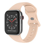 สายซิลิโคนหัวเข็มขัดผีเสื้อ ขนาด: S สำหรับ Apple Watch Series, 7 45mm / 6&SE&5&4 44mm / 3&2&1 42mm