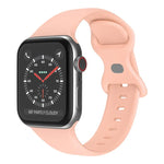 สายซิลิโคนหัวเข็มขัดผีเสื้อ ขนาด: S สำหรับ Apple Watch Series, 7 45mm / 6&SE&5&4 44mm / 3&2&1 42mm