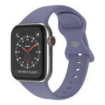 สายซิลิโคนหัวเข็มขัดผีเสื้อ ขนาด: S สำหรับ Apple Watch Series, 7 45mm / 6&SE&5&4 44mm / 3&2&1 42mm