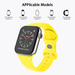 สายซิลิโคนหัวเข็มขัดผีเสื้อ ขนาด: S สำหรับ Apple Watch Series, 7 45mm / 6&SE&5&4 44mm / 3&2&1 42mm