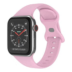 สายซิลิโคนหัวเข็มขัดผีเสื้อ ขนาด: L สำหรับ Apple Watch Series, 7 45mm / 6&SE&5&4 44mm / 3&2&1 42mm