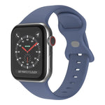 สายซิลิโคนหัวเข็มขัดผีเสื้อ ขนาด: L สำหรับ Apple Watch Series, 7 45mm / 6&SE&5&4 44mm / 3&2&1 42mm