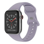 สายซิลิโคนหัวเข็มขัดผีเสื้อ ขนาด: L สำหรับ Apple Watch Series, 7 45mm / 6&SE&5&4 44mm / 3&2&1 42mm
