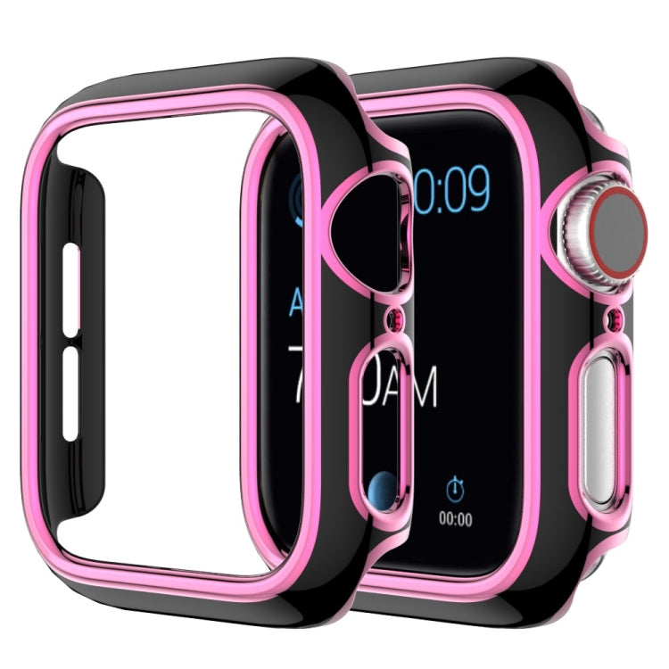 เคส PC ชุบอิเล็กโทรพลาติงสองสีสำหรับ Apple Watch Series 3&2&1 38 มม. 3&2&1 42 มม.