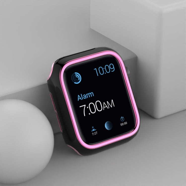 เคส PC ชุบอิเล็กโทรพลาติงสองสีสำหรับ Apple Watch Series 3&2&1 38 มม. 3&2&1 42 มม.
