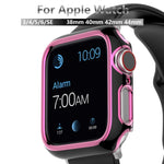 เคส PC ชุบอิเล็กโทรพลาติงสองสีสำหรับ Apple Watch Series 3&2&1 38 มม. 3&2&1 42 มม.