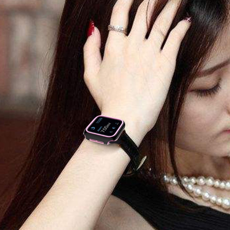 เคส PC ชุบอิเล็กโทรพลาติงสองสีสำหรับ Apple Watch Series 3&2&1 38 มม. 3&2&1 42 มม.
