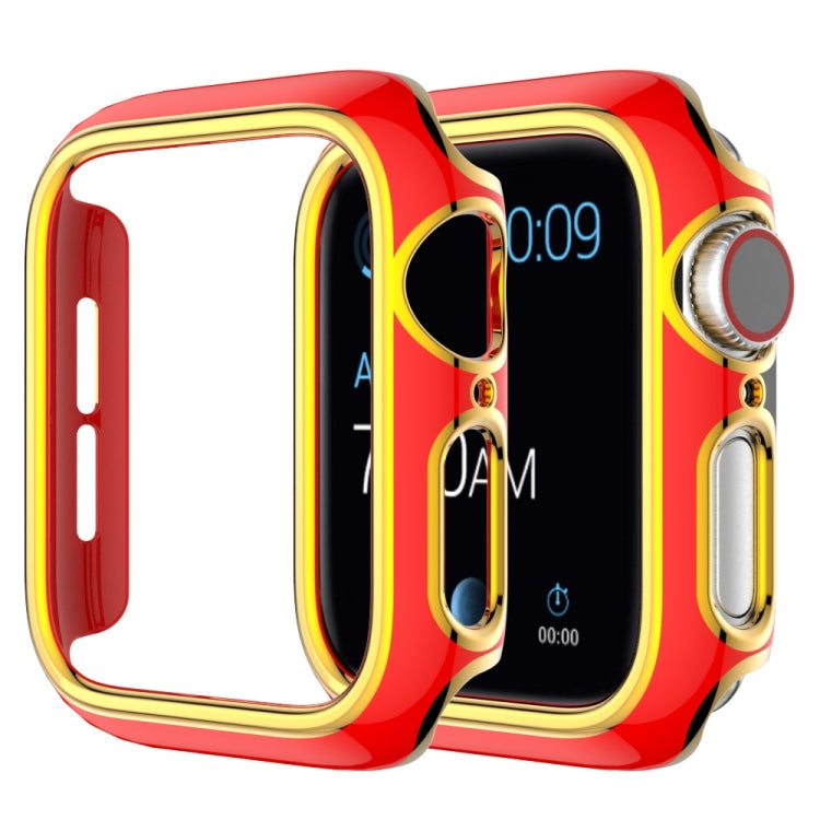 เคส PC ชุบอิเล็กโทรพลาติงสองสีสำหรับ Apple Watch Series 3&2&1 38 มม. 3&2&1 42 มม.