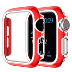 เคส PC ชุบอิเล็กโทรพลาติงสองสีสำหรับ Apple Watch Series 3&2&1 38 มม. 3&2&1 42 มม.