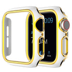 เคส PC ชุบอิเล็กโทรพลาติงสองสีสำหรับ Apple Watch Series 3&2&1 38 มม. 3&2&1 42 มม.