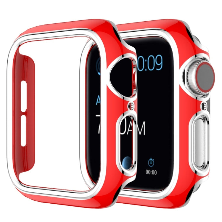 เคส PC ชุบอิเล็กโทรพลาติงสองสีสำหรับ Apple Watch Series 3&2&1 38 มม. 3&2&1 42 มม.