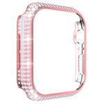 เคสเรือนนาฬิกา PC ประดับเพชรกลวงสำหรับ Apple Watch Series, 3&2&1 38mm, 3&2&1 42mm