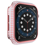 เคสเรือนนาฬิกา PC ประดับเพชรกลวงสำหรับ Apple Watch Series, 3&2&1 38mm, 3&2&1 42mm