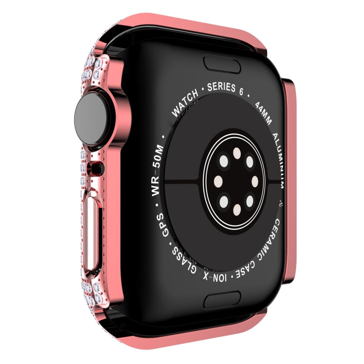 เคสเรือนนาฬิกา PC ประดับเพชรกลวงสำหรับ Apple Watch Series, 3&2&1 38mm, 3&2&1 42mm