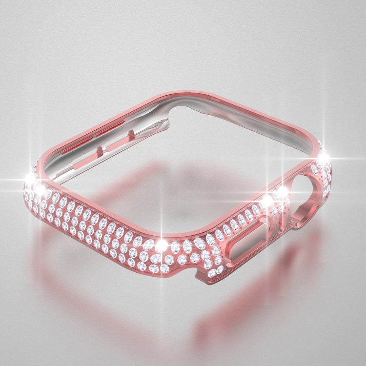 เคสเรือนนาฬิกา PC ประดับเพชรกลวงสำหรับ Apple Watch Series, 3&2&1 38mm, 3&2&1 42mm
