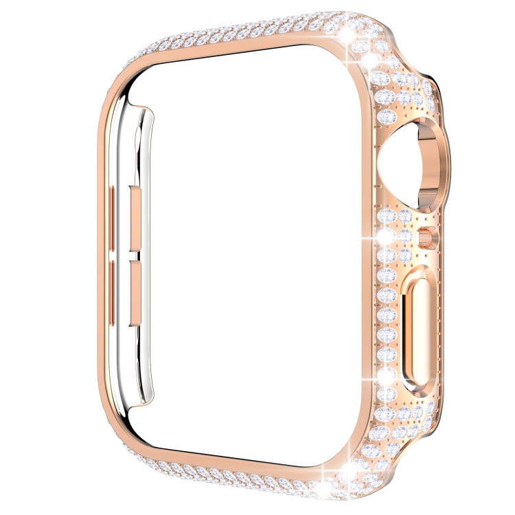 เคสเรือนนาฬิกา PC ประดับเพชรกลวงสำหรับ Apple Watch Series, 3&2&1 38mm, 3&2&1 42mm