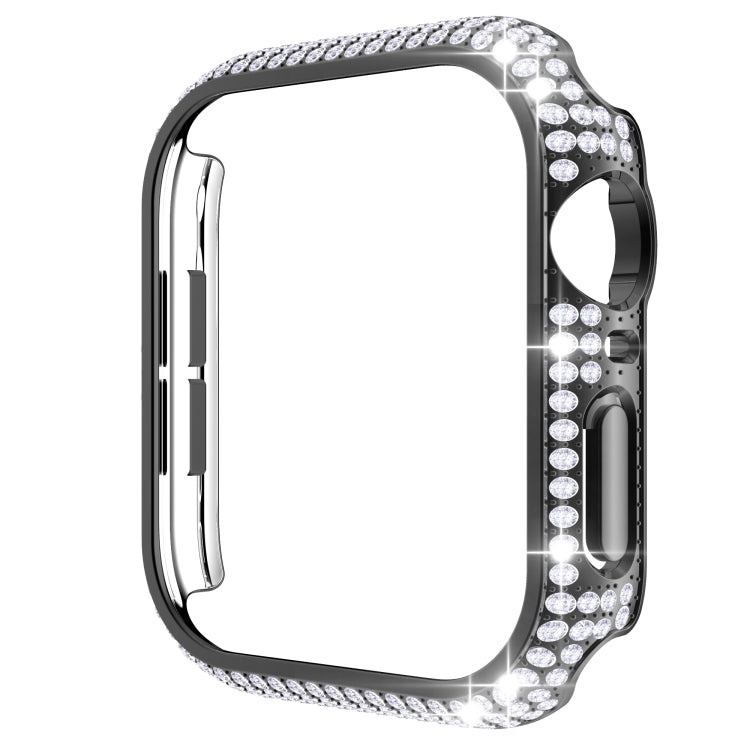 เคสเรือนนาฬิกา PC ประดับเพชรกลวงสำหรับ Apple Watch Series, 3&2&1 38mm, 3&2&1 42mm