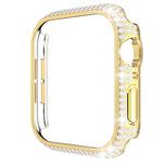 เคสเรือนนาฬิกา PC ประดับเพชรกลวงสำหรับ Apple Watch Series, 3&2&1 38mm, 3&2&1 42mm