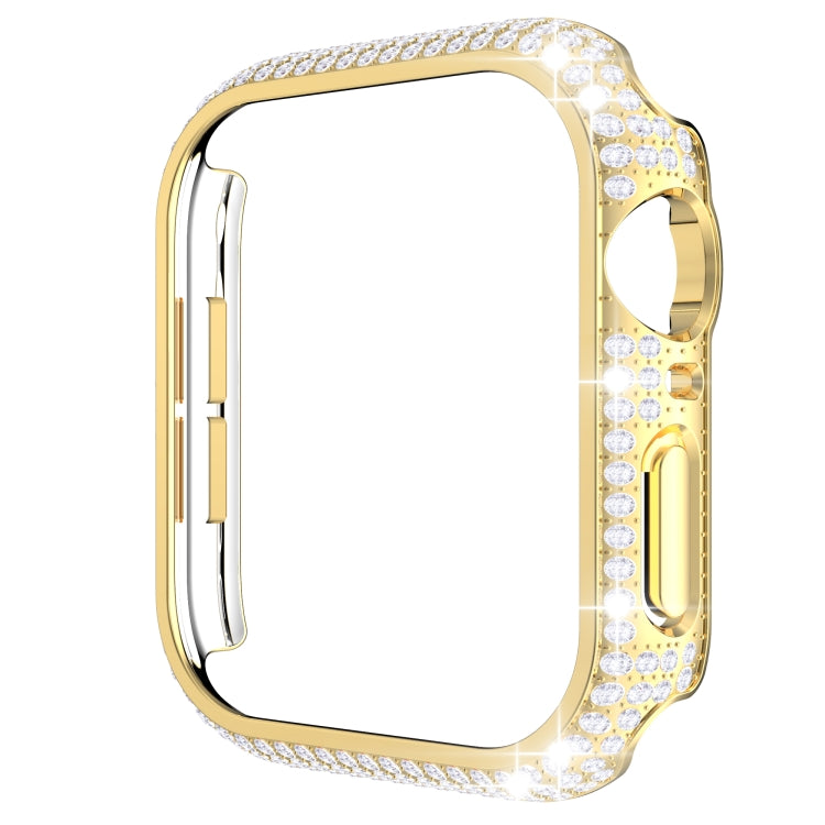 เคสเรือนนาฬิกา PC ประดับเพชรกลวงสำหรับ Apple Watch Series, 3&2&1 38mm, 3&2&1 42mm