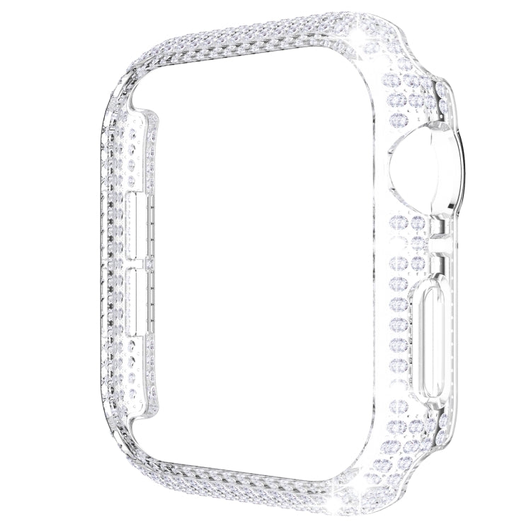 เคสเรือนนาฬิกา PC ประดับเพชรกลวงสำหรับ Apple Watch Series, 3&2&1 38mm, 3&2&1 42mm