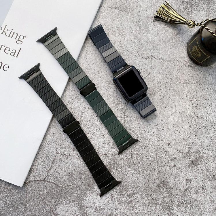 สายลายคาร์บอนไฟเบอร์ DD29 สำหรับ Apple Watch Series, 7 41mm / 6&SE&5&4 40mm / 3&2&1 38mm, 7 45mm / 6&SE&5&4 44mm / 3&2&1 42mm