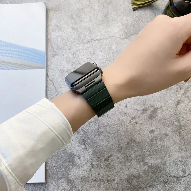 สายลายคาร์บอนไฟเบอร์ DD29 สำหรับ Apple Watch Series, 7 41mm / 6&SE&5&4 40mm / 3&2&1 38mm, 7 45mm / 6&SE&5&4 44mm / 3&2&1 42mm