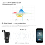 Fineblue F990 หูฟังบลูทูธแบบคลิปติดเสื้อลดเสียงรบกวน CVC6.0 รองรับการแจ้งเตือนสั่น